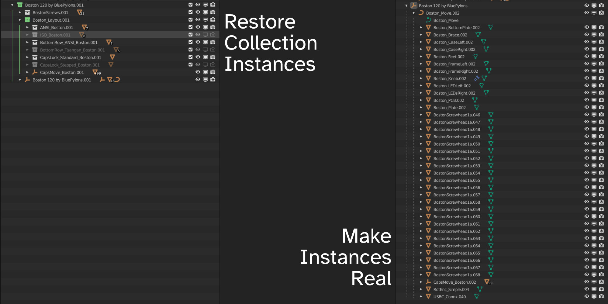 Restore Collection Instances Blender Market