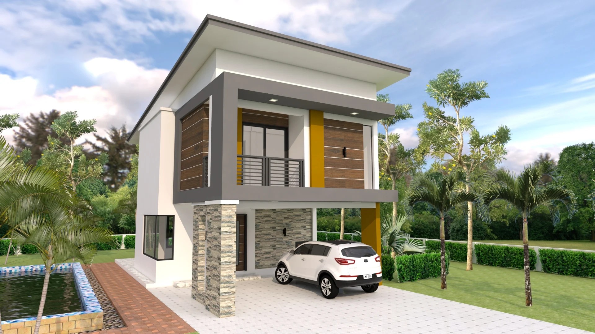20x36 Small House Plan 3 Beds 6x11 Meter Pdf Full Plan