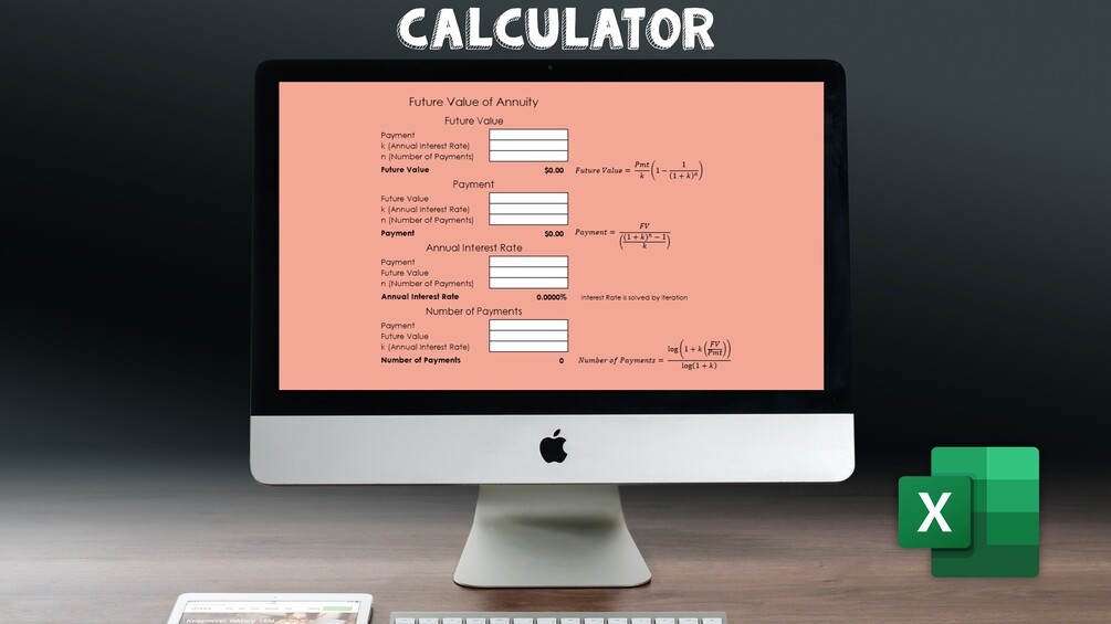 Excel Calculator Future Value of Annuity