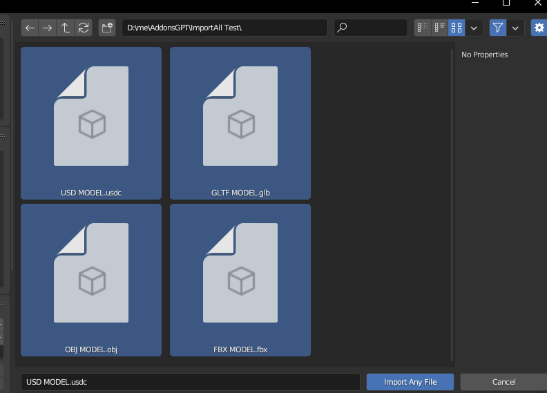 [BLENDER ADDON] Import Any Files