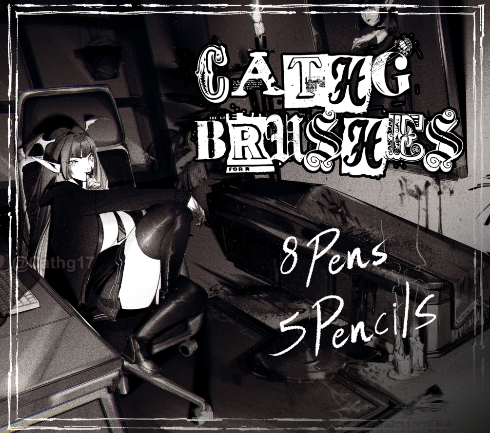 Noise brushes Inking (Clip Studio)