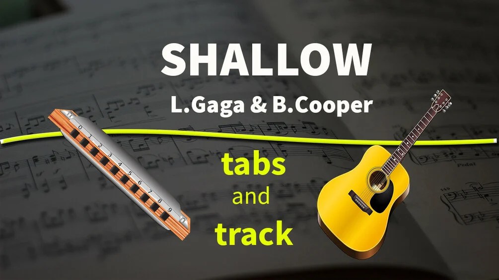 Shallow harmonica tabs + backing track