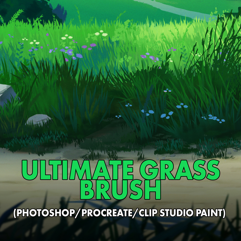 Ultimate Grass Brush Studio Paint)