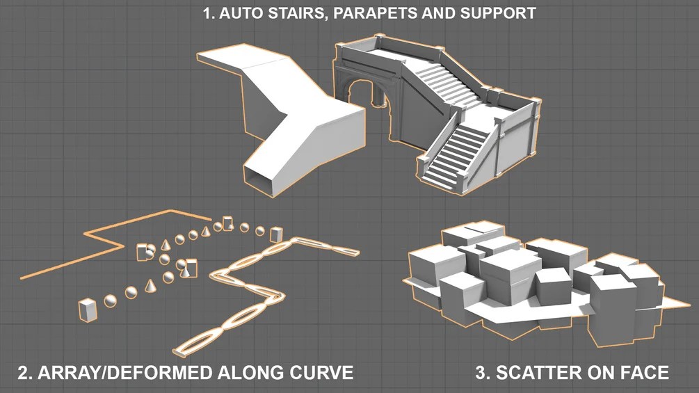 Blender Geometry Node Tools Architectural Pack