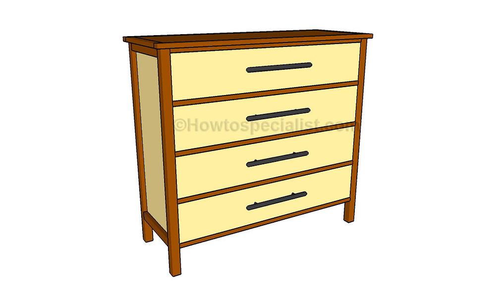 4 Drawer Dresser Plans