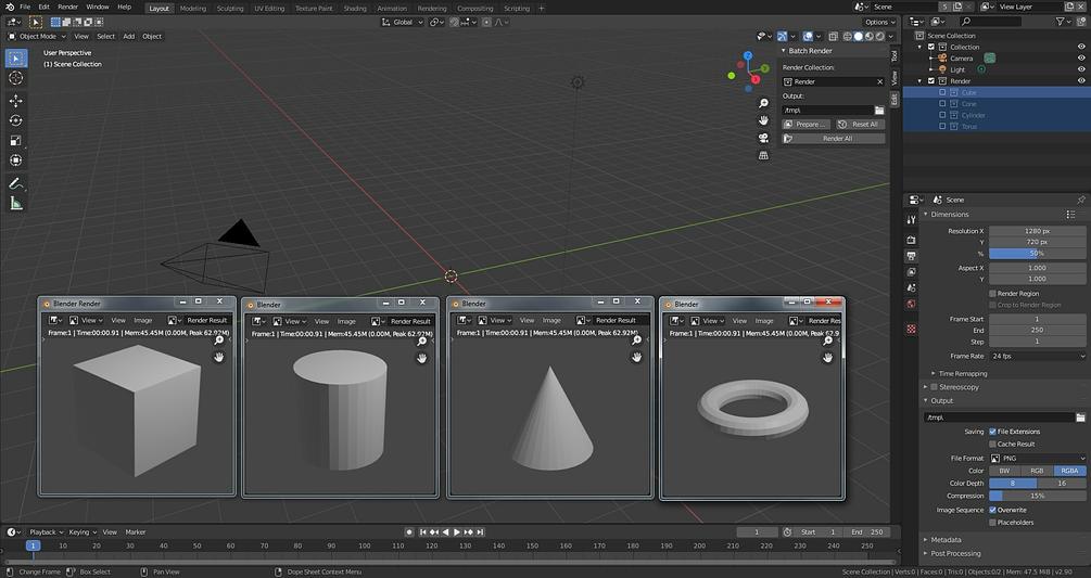 Batch Render Collection for Blender 2.80+