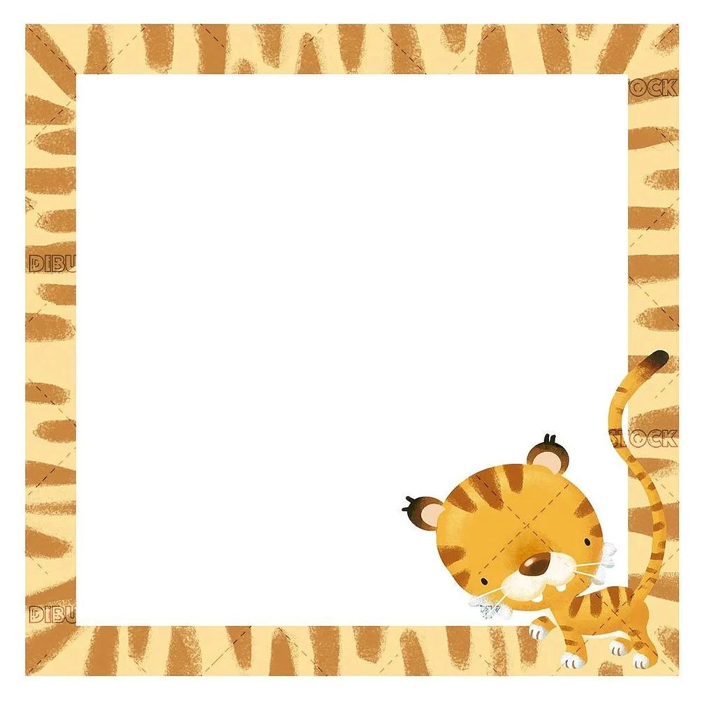 Frame with tiger
