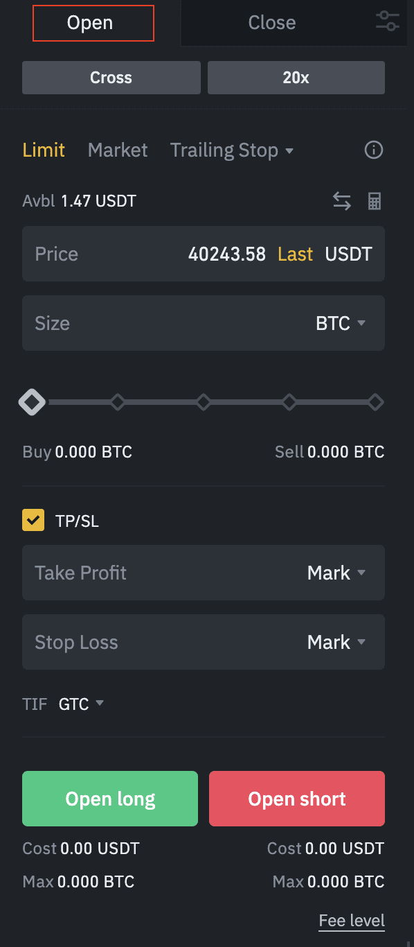 How to Open or Close Position in Hedge Mode Binance