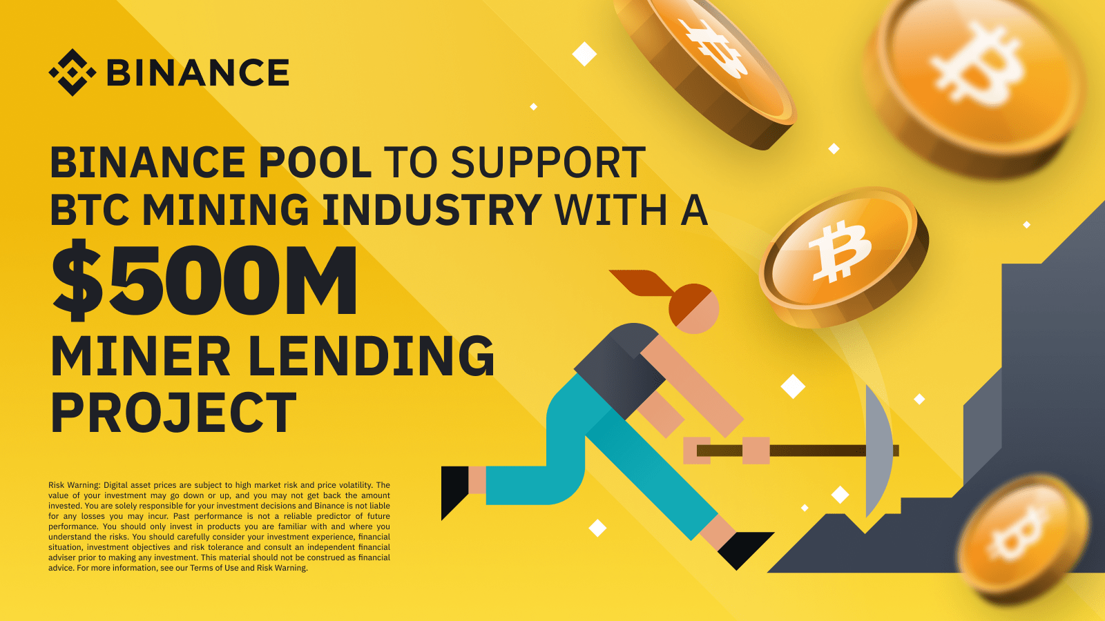 Binance Pool To Support BTC Mining Industry With a 500M Miner Lending