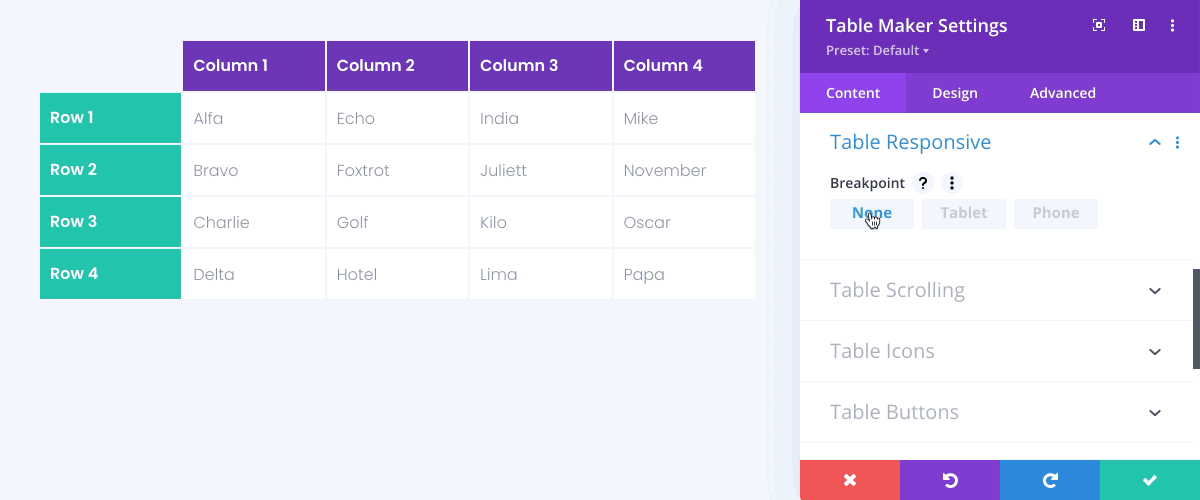 Responsive Table Generator Online