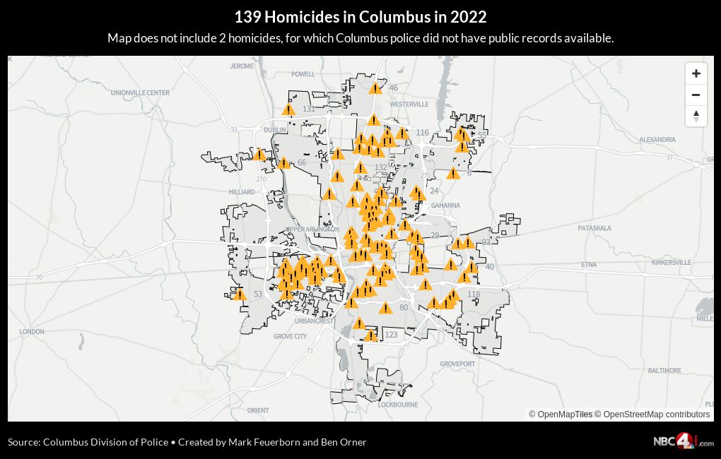 Columbus homicides 2022 Flourish