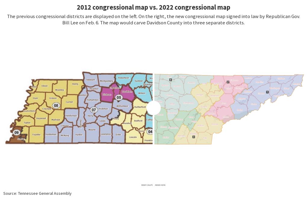 Current vs. Proposed Tennessee Congressional Districts Flourish