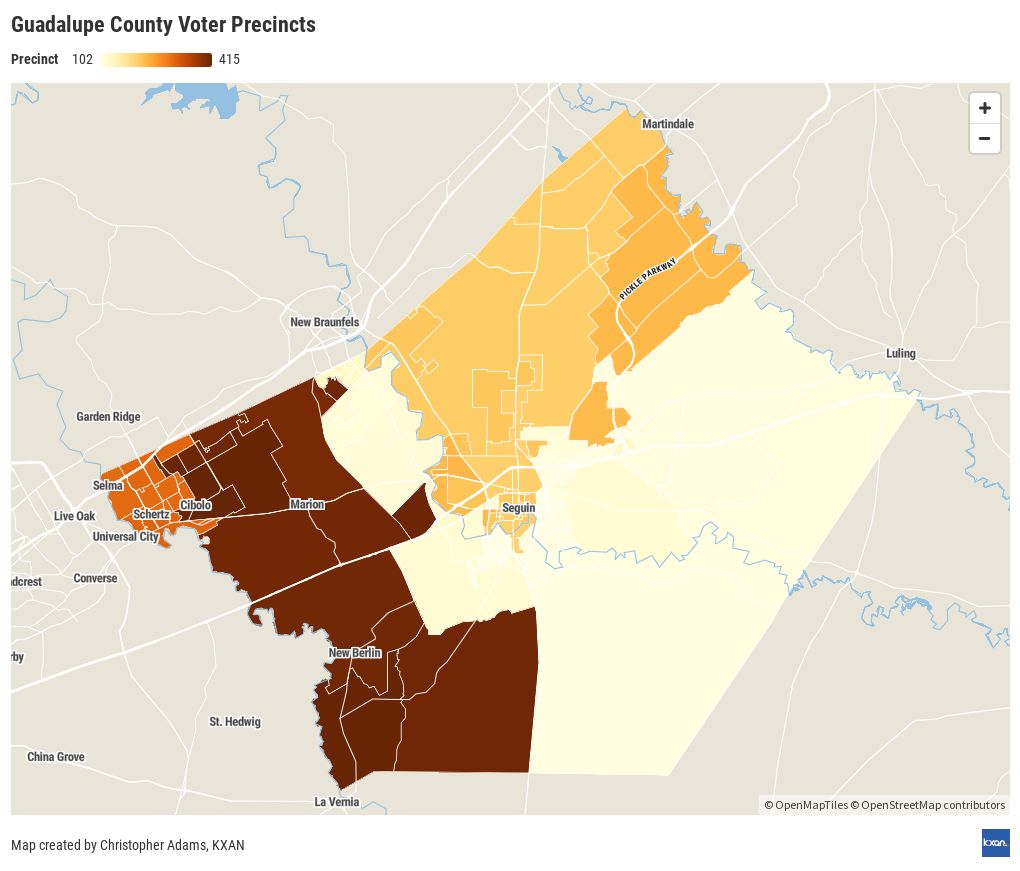 Guadalupe County Map Boundaries at Stephanie Bauer blog