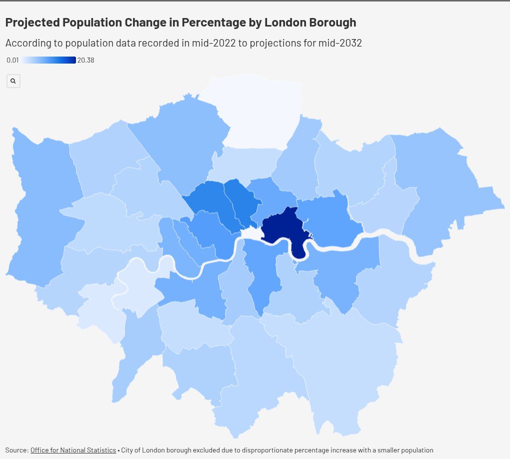 Interactive map shows the London boroughs facing the biggest rise in(08)