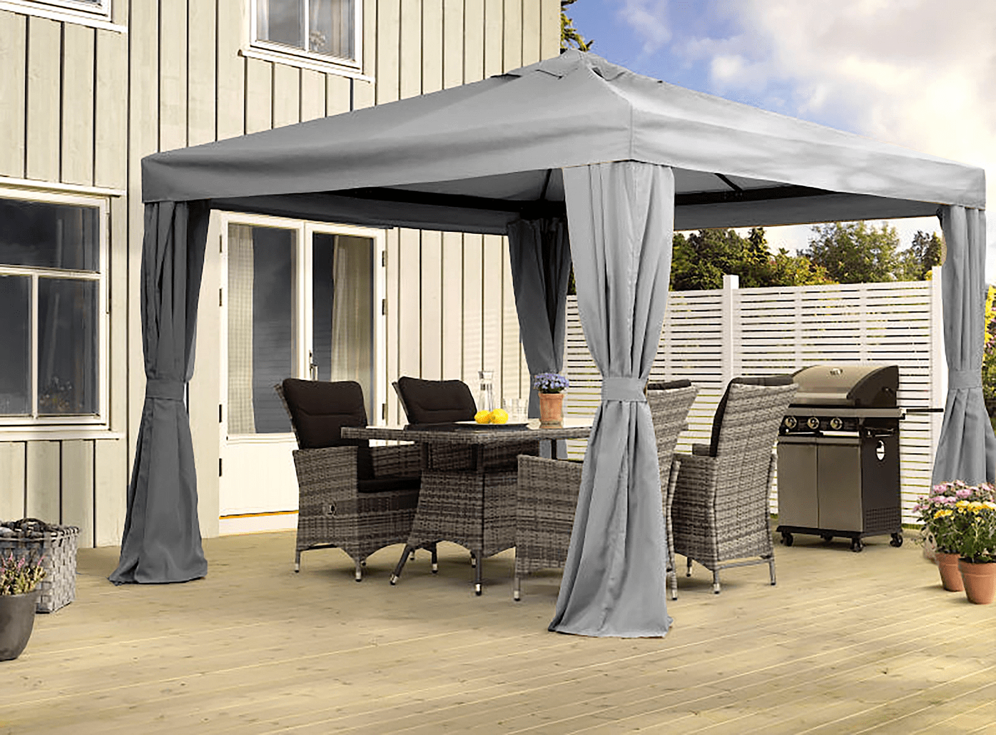 paviljong tak Paviljong Tak Grå 3X3 - Byggmakker