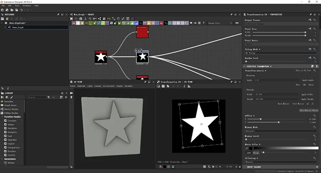 Substance Designer十大重要节点解析之Quad Transform_火星时代教程网