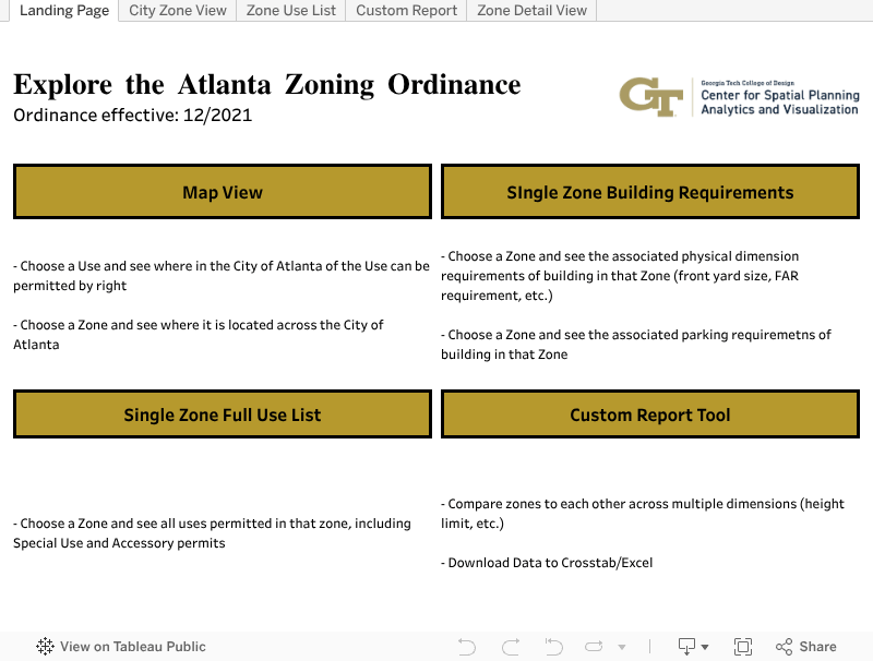 ATL Zoning Code Explorer ATL Zoning Code Explorer