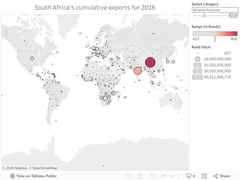 Interactive map of South Africa's exports South African Market Insights