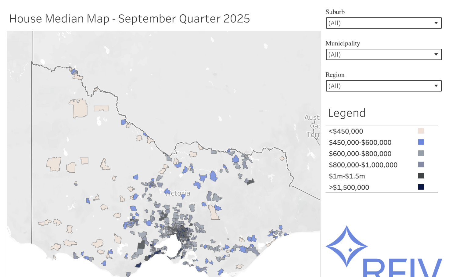 Workbook REIV Median House Map