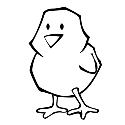 Ayam Hitam Dan Putih | Domain Publik Vektor 500_X_500_png