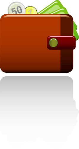 Open wallet vector graphics Public domain vectors