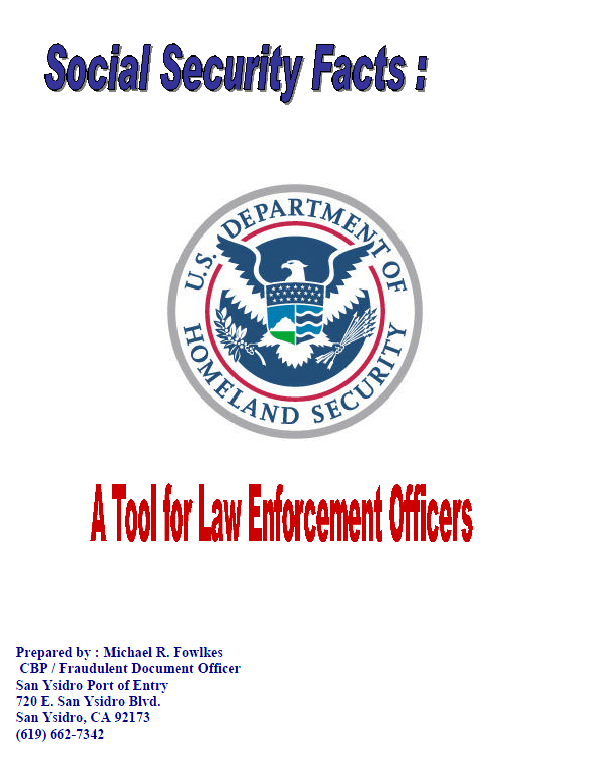Identifying Fraudulent Social Security Documents A Tool