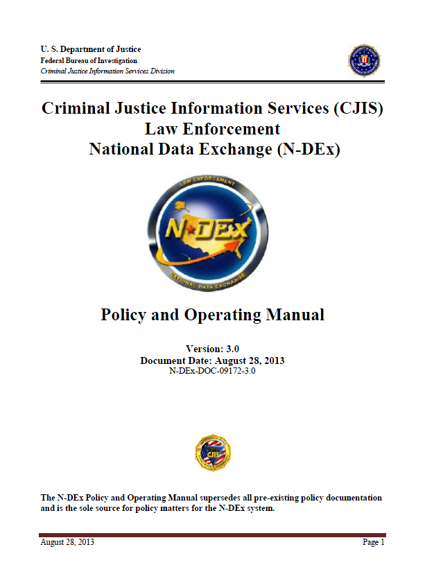 FBI Criminal Justice Information Services (CJIS) National