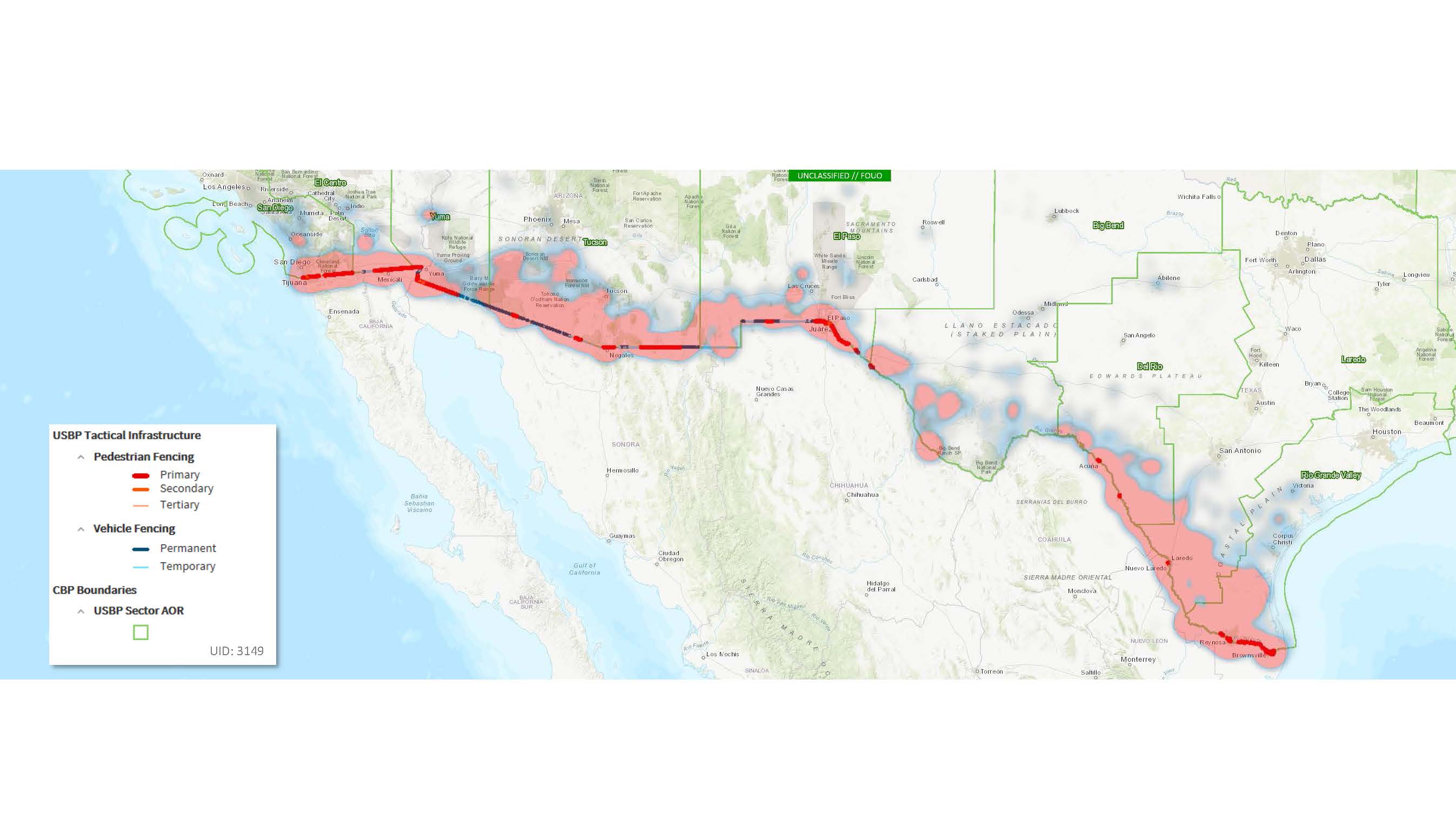 (U//FOUO) U.S. Border Patrol Southern Border Pedestrian and Vehicle