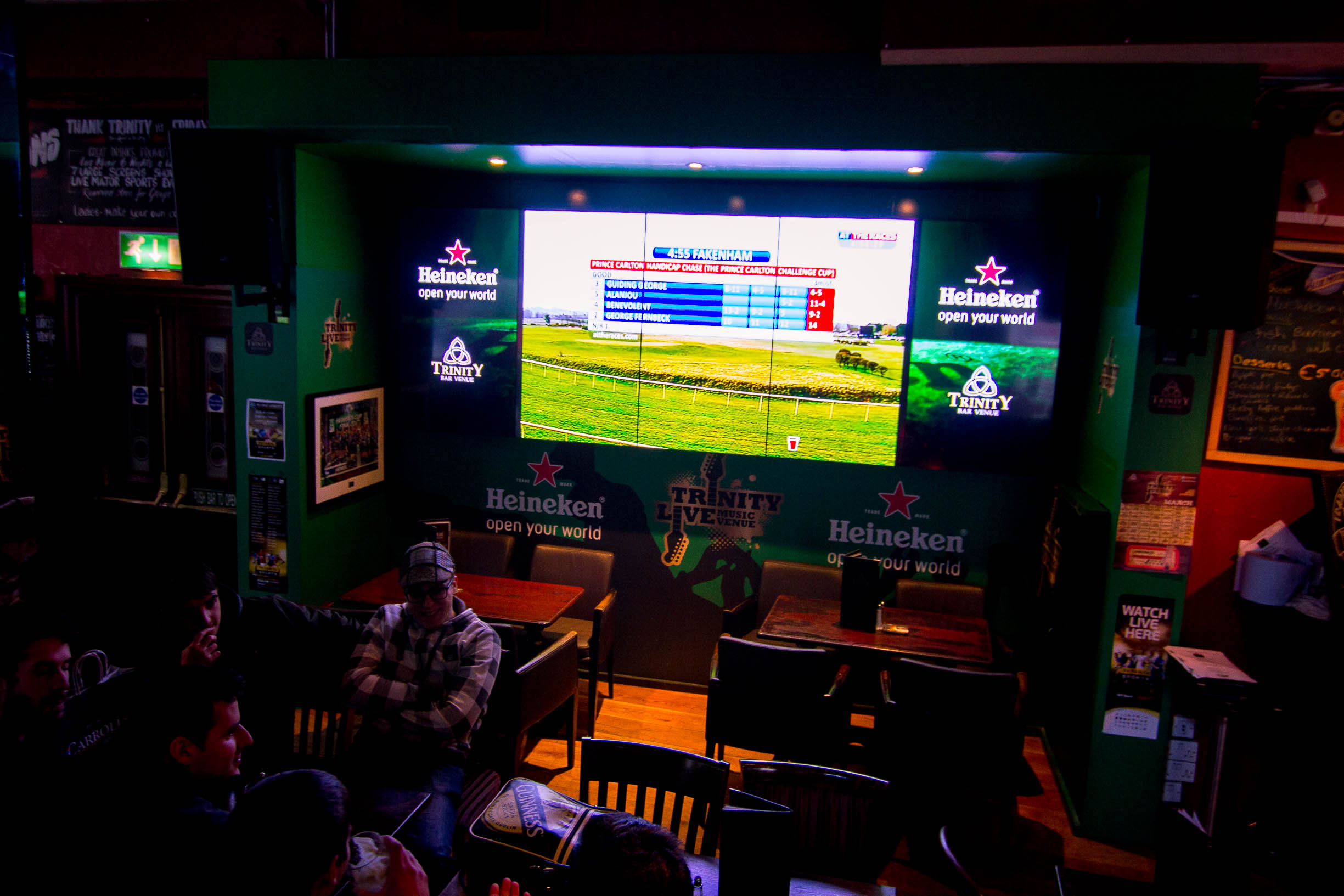 Trinity Bar An excellent sports bar in the heart of the city. Publin