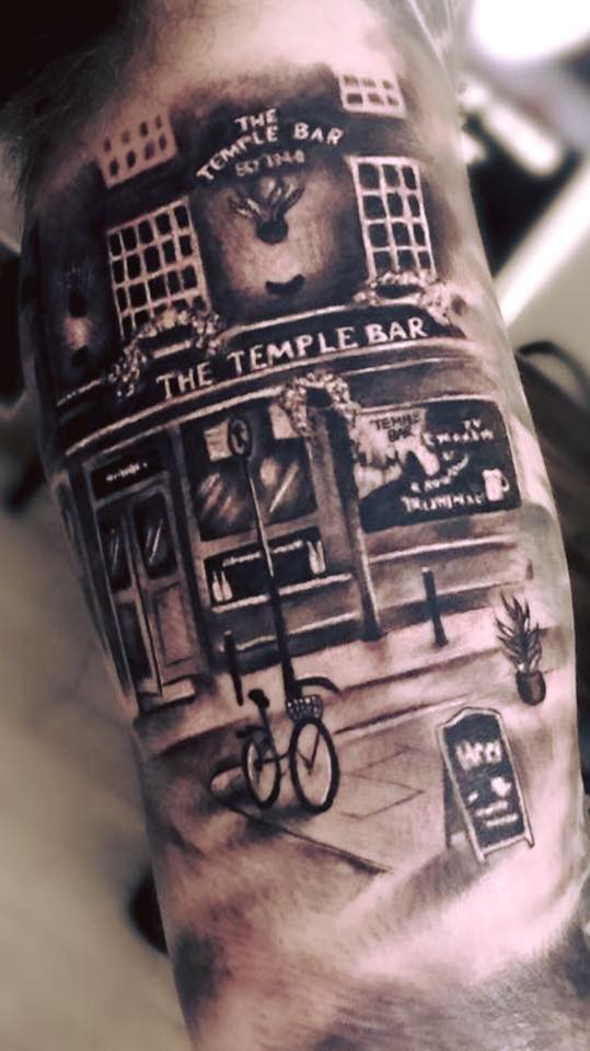5 people who have tattoos of their favourite Dublin pubs. Publin