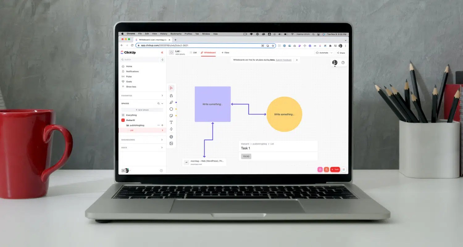 Whiteboards jetzt direkt in ClickUp publishing.blog