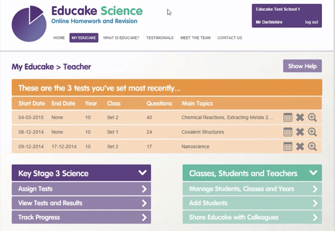 Educake Science Streamlines Homework for Students