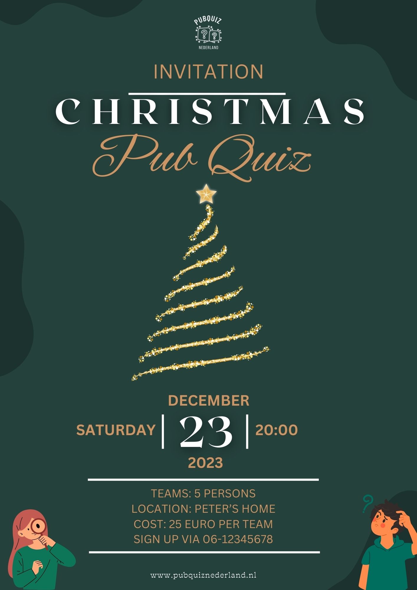 Pub Quiz invitation Tips & Free samples for your quiz