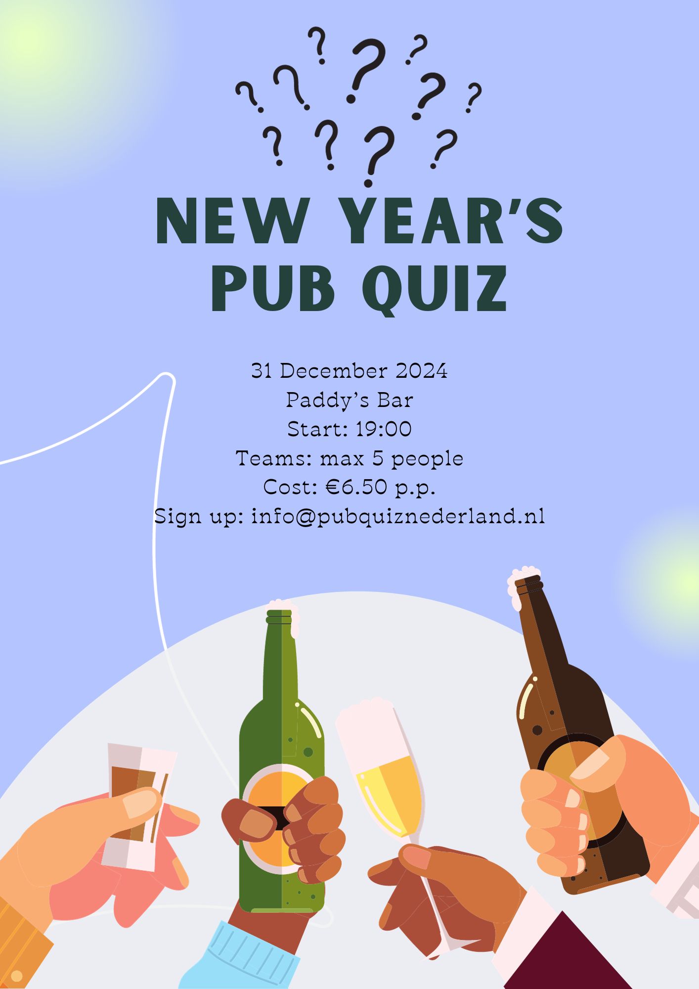 Pub Quiz invitation Tips & Free samples for your quiz