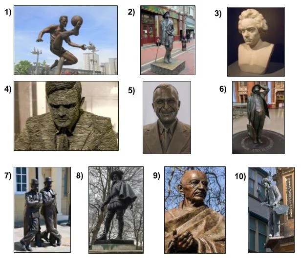 Picture Round Quiz 1 (Famous Statues) Pub Quiz Questions HQ