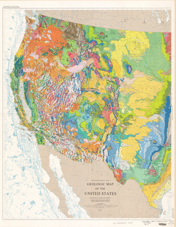 Usgs Geologic Map Viewer Geologic map of the United States (exclusive of Alaska and Hawaii