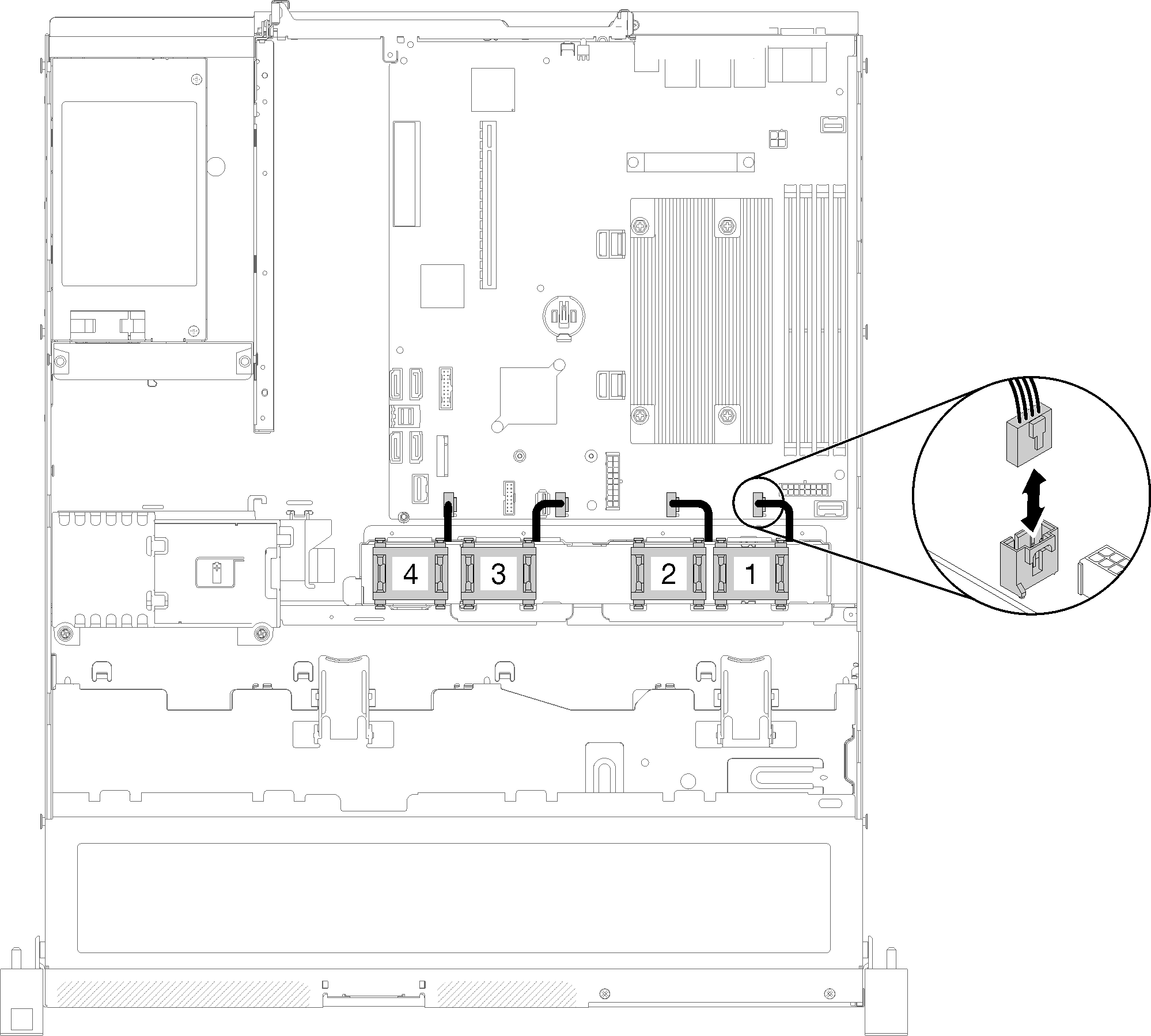 Fan cable ThinkSystem SR250 Lenovo Docs