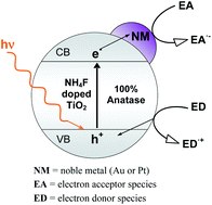 Photocatalytic activity of NH4F-doped TiO2 modified by noble metal  nanoparticle deposition - Photochemical &amp; Photobiological Sciences (RSC  Publishing)