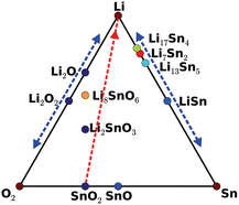 A global view of the phase transitions of SnO2 in rechargeable