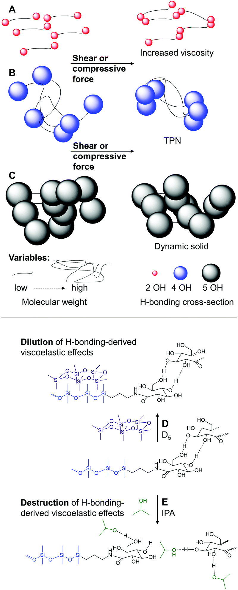 Dynamically tuning transient silicone polymer networks with hydrogen