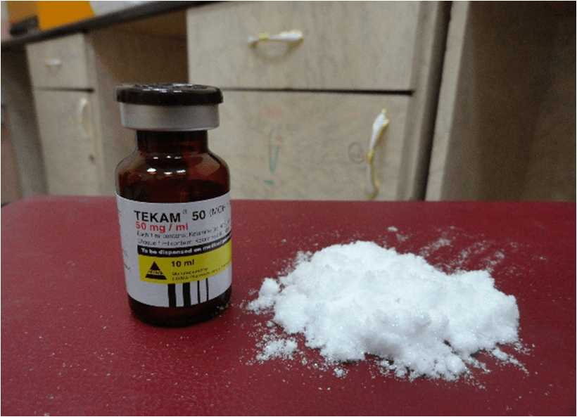 Figure 1. preparation of ketaminepowder Preparation of Ketamine