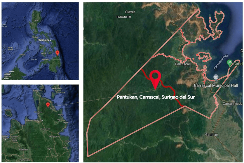 Figure Location Map Of Barangay Pantukan Carrascal Surigao Del Sur My