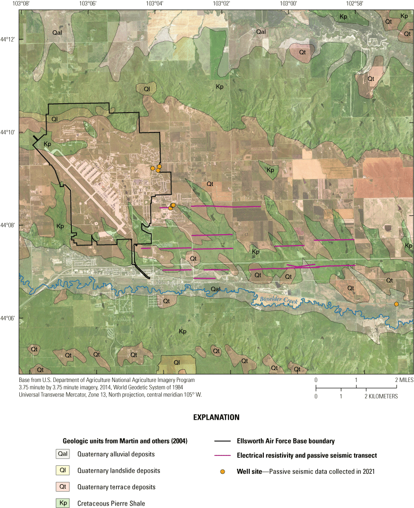 Delineating the Pierre Shale from geophysical surveys east and