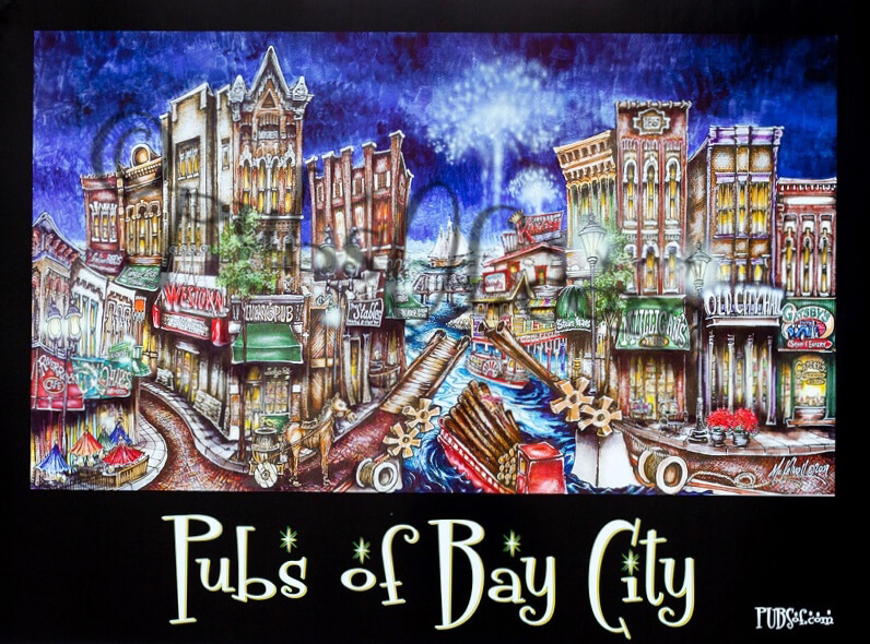 pubsOf Bay City, MI poster • pubsOf.yourTown