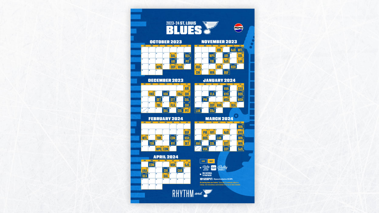 Blues_Schedule - Puck Junk