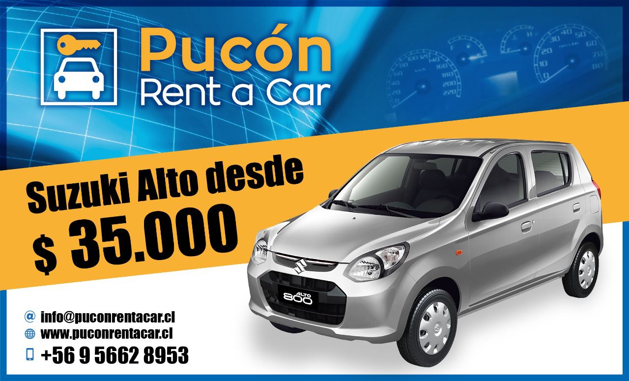 Pucón Rent a Car Arriendo de Vehiculos en Pucón Chile