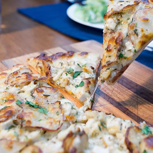 CPK Rosemary Chicken and Potato Pizza The Pudge Factor