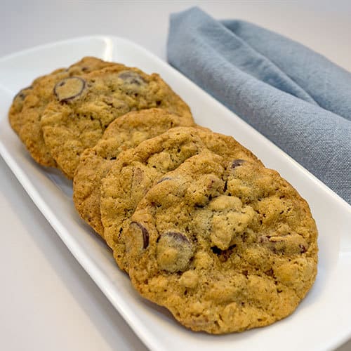 Chocolate Chip Oatmeal Cookies (King Arthur) The Pudge Factor
