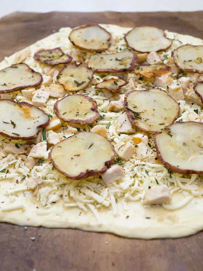 CPK Rosemary Chicken and Potato Pizza The Pudge Factor