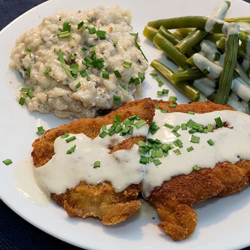 Chicken Schnitzel with Mustard Cream Sauce The Pudge Factor